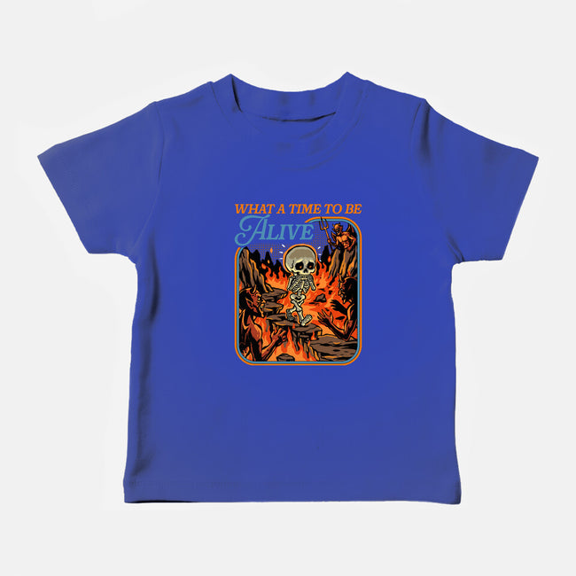 What A Time To Be Alive Horror-Baby-Basic-Tee-GoshWow
