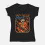 What A Time To Be Alive Horror-Womens-V-Neck-Tee-GoshWow