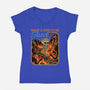 What A Time To Be Alive Horror-Womens-V-Neck-Tee-GoshWow