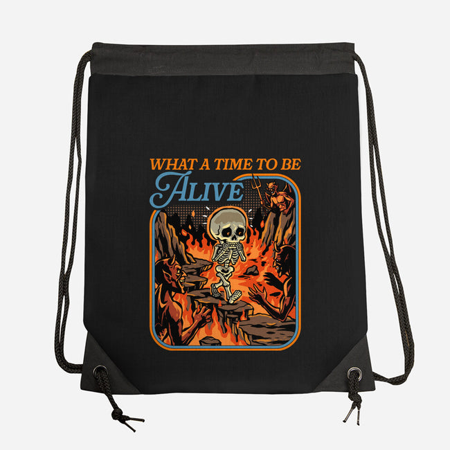 What A Time To Be Alive Horror-None-Drawstring-Bag-GoshWow