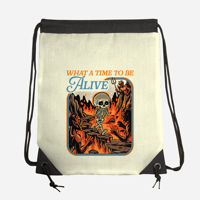What A Time To Be Alive Horror-None-Drawstring-Bag-GoshWow