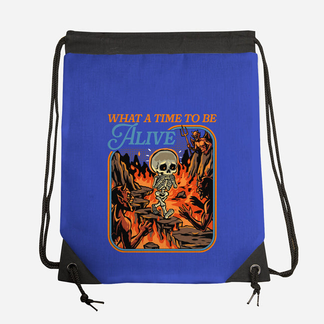 What A Time To Be Alive Horror-None-Drawstring-Bag-GoshWow