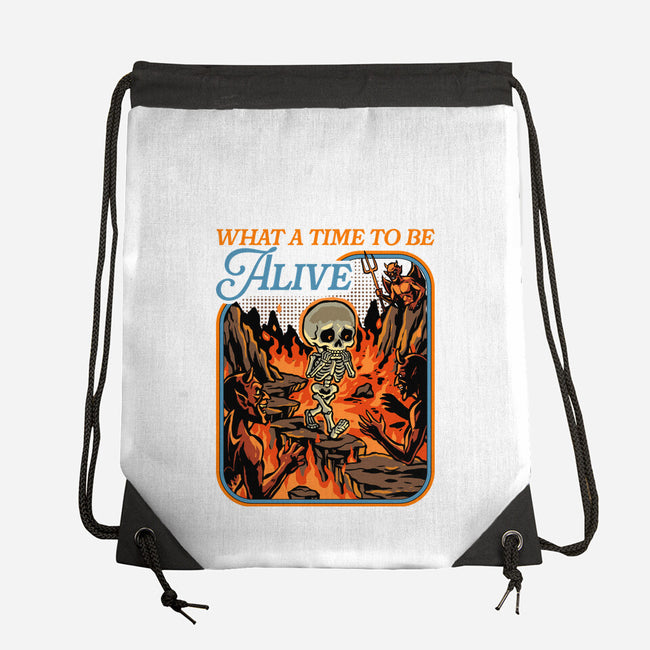 What A Time To Be Alive Horror-None-Drawstring-Bag-GoshWow