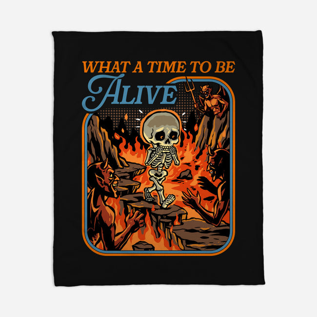 What A Time To Be Alive Horror-None-Fleece-Blanket-GoshWow
