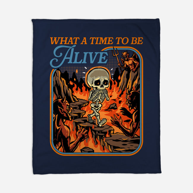 What A Time To Be Alive Horror-None-Fleece-Blanket-GoshWow