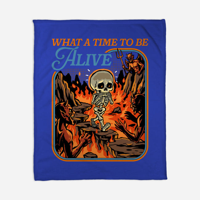 What A Time To Be Alive Horror-None-Fleece-Blanket-GoshWow