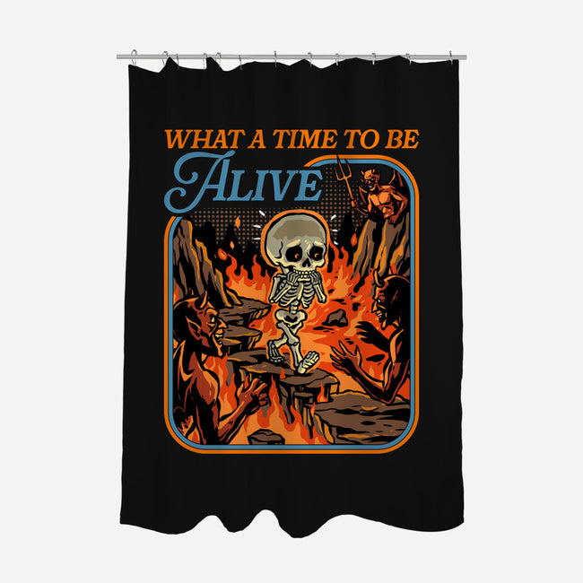 What A Time To Be Alive Horror-None-Polyester-Shower Curtain-GoshWow