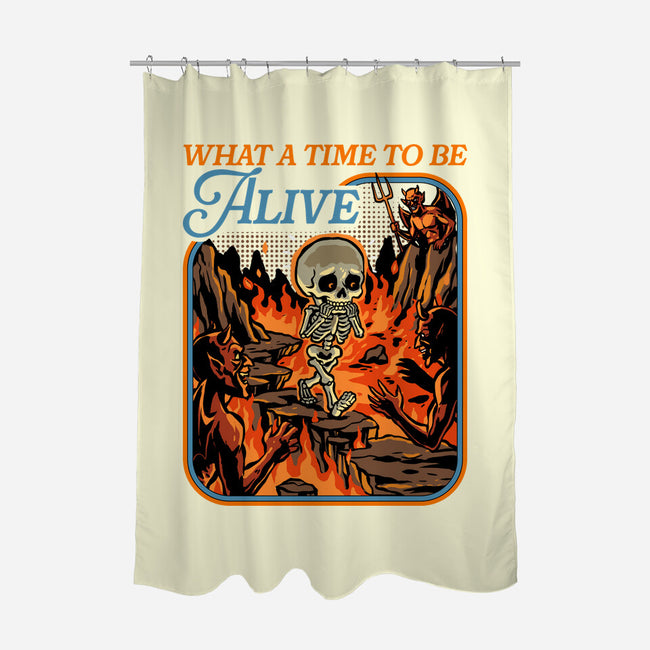 What A Time To Be Alive Horror-None-Polyester-Shower Curtain-GoshWow