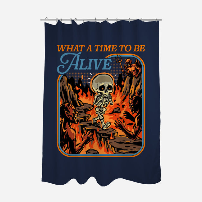 What A Time To Be Alive Horror-None-Polyester-Shower Curtain-GoshWow