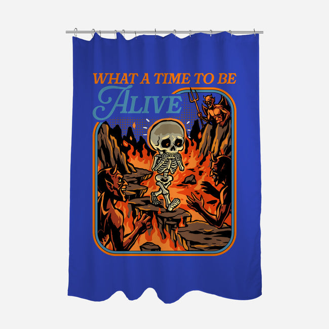 What A Time To Be Alive Horror-None-Polyester-Shower Curtain-GoshWow