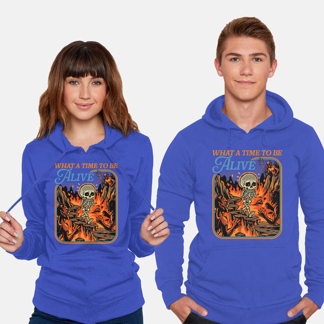 What A Time To Be Alive Horror-Unisex-Pullover-Sweatshirt-GoshWow