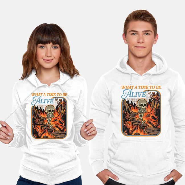 What A Time To Be Alive Horror-Unisex-Pullover-Sweatshirt-GoshWow