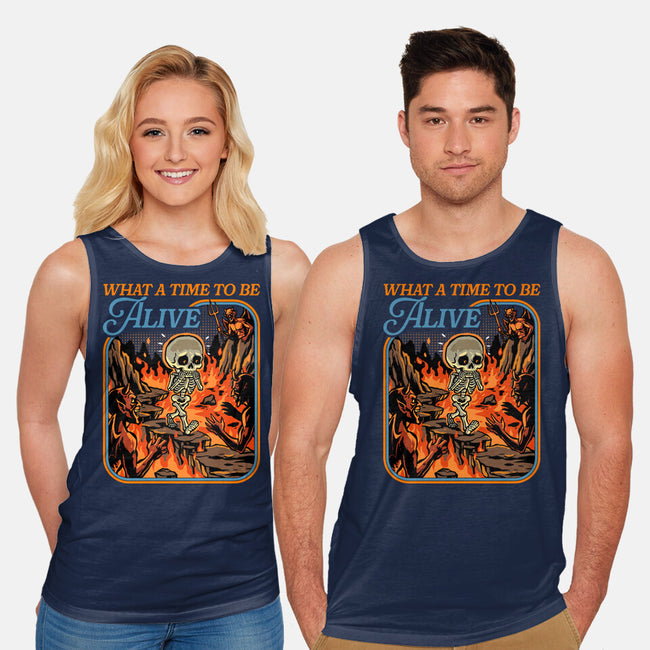 What A Time To Be Alive Horror-Unisex-Basic-Tank-GoshWow