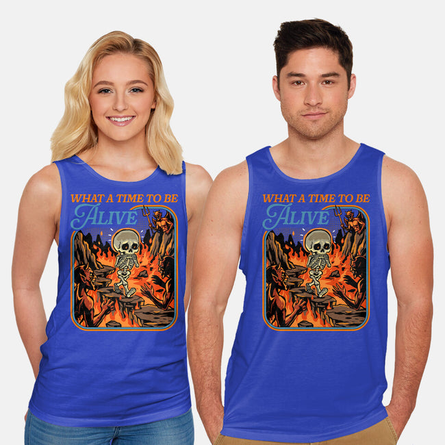 What A Time To Be Alive Horror-Unisex-Basic-Tank-GoshWow
