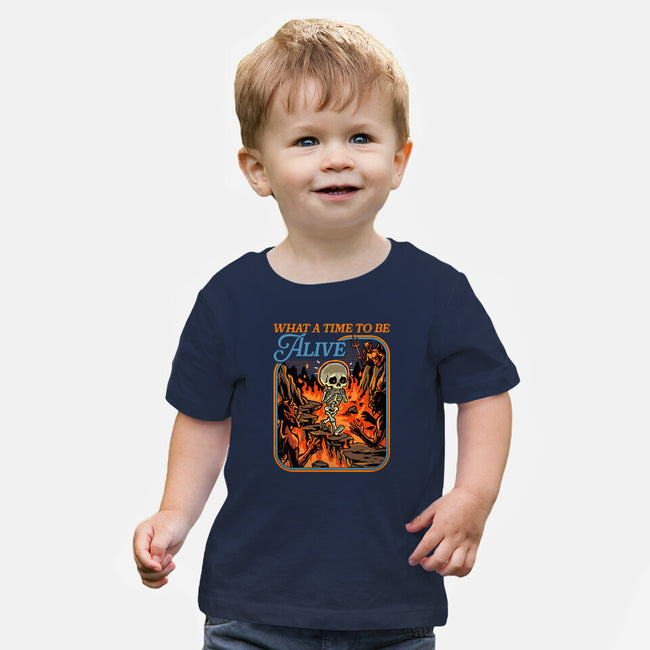 What A Time To Be Alive Horror-Baby-Basic-Tee-GoshWow