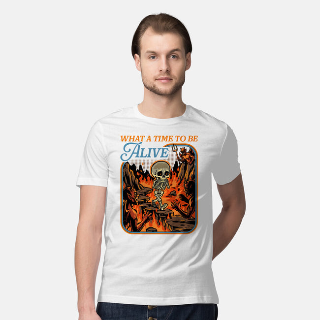 What A Time To Be Alive Horror-Mens-Premium-Tee-GoshWow