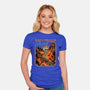 What A Time To Be Alive Horror-Womens-Fitted-Tee-GoshWow