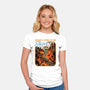 What A Time To Be Alive Horror-Womens-Fitted-Tee-GoshWow
