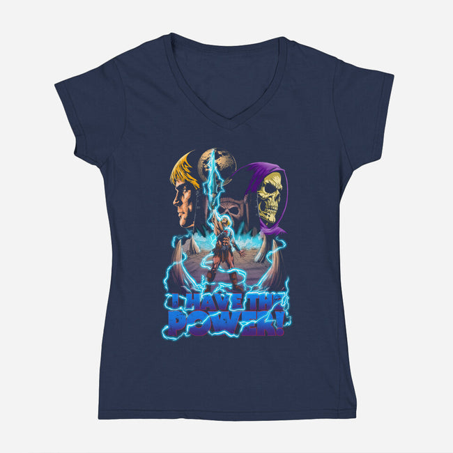 Have The Power-Womens-V-Neck-Tee-Diego Oliver