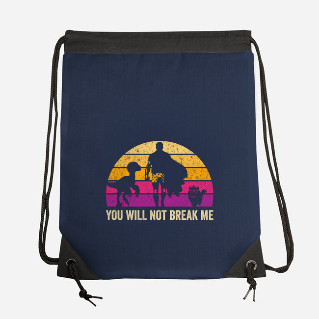 You Will Not Break Me Vintage-None-Drawstring-Bag-DrMonekers