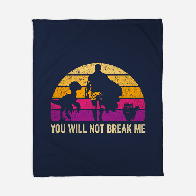 You Will Not Break Me Vintage-None-Fleece-Blanket-DrMonekers