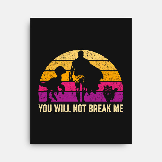 You Will Not Break Me Vintage-None-Stretched-Canvas-DrMonekers