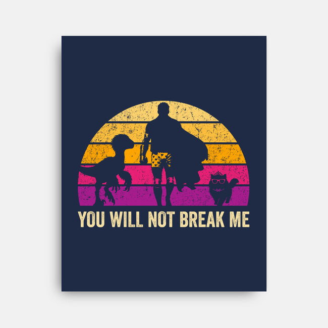 You Will Not Break Me Vintage-None-Stretched-Canvas-DrMonekers