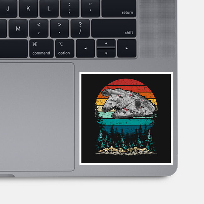 Falcon Vintage-None-Glossy-Sticker-DrMonekers