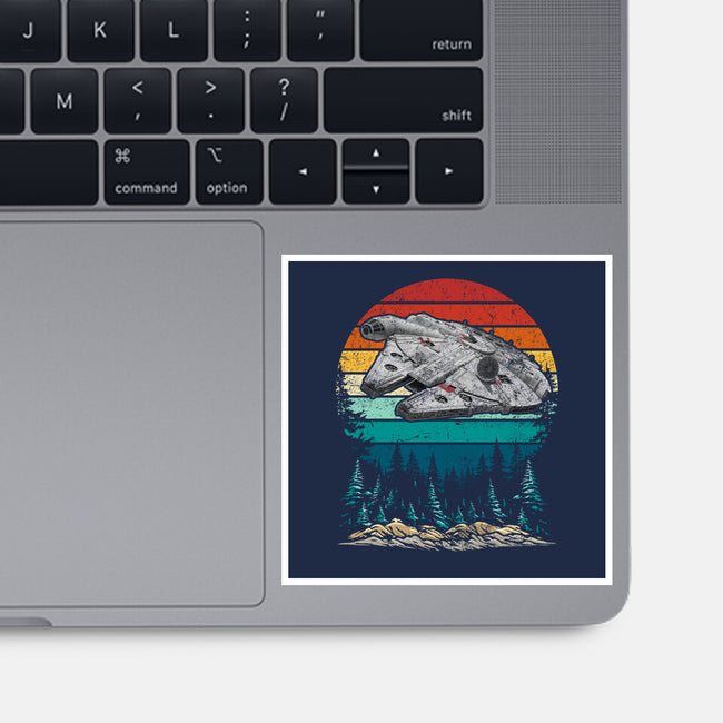 Falcon Vintage-None-Glossy-Sticker-DrMonekers