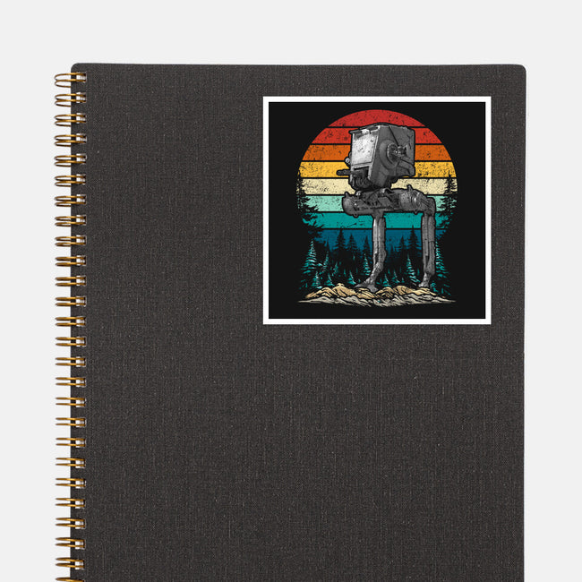 Scout Walker Vintage-None-Glossy-Sticker-DrMonekers