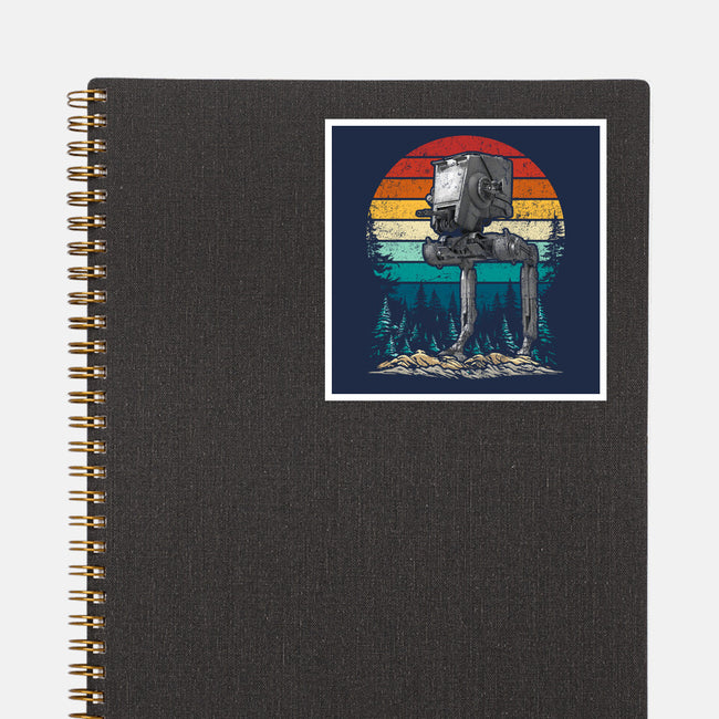 Scout Walker Vintage-None-Glossy-Sticker-DrMonekers
