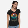 Scout Walker Vintage-Womens-V-Neck-Tee-DrMonekers