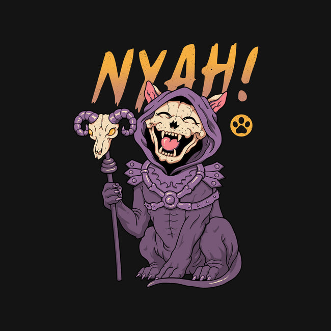 Nyah Skeleton Cat-None-Fleece-Blanket-vp021