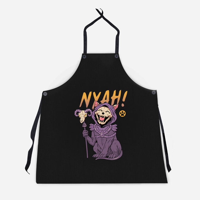 Nyah Skeleton Cat-Unisex-Kitchen-Apron-vp021