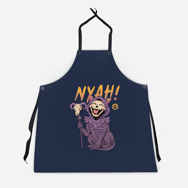 Nyah Skeleton Cat-Unisex-Kitchen-Apron-vp021