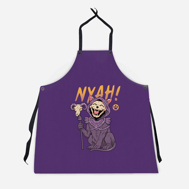 Nyah Skeleton Cat-Unisex-Kitchen-Apron-vp021