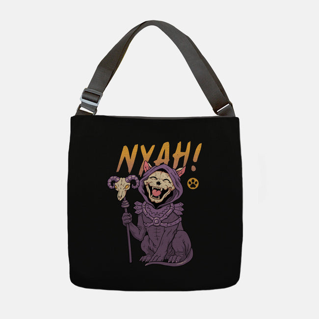 Nyah Skeleton Cat-None-Adjustable Tote-Bag-vp021