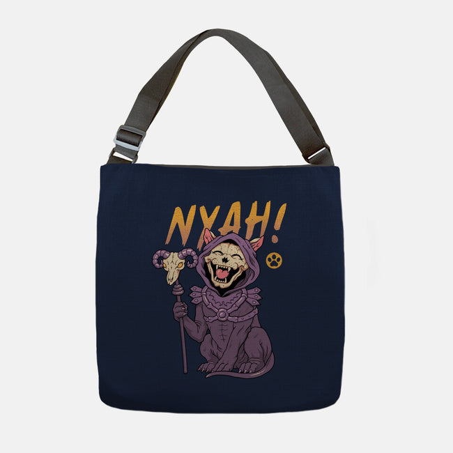 Nyah Skeleton Cat-None-Adjustable Tote-Bag-vp021