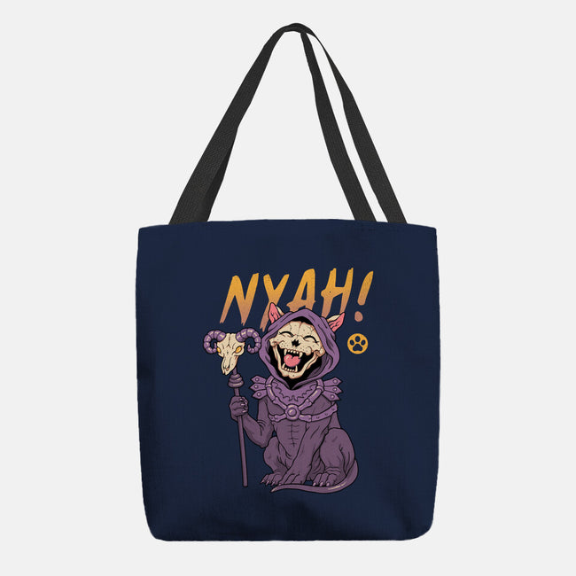 Nyah Skeleton Cat-None-Basic Tote-Bag-vp021