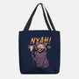 Nyah Skeleton Cat-None-Basic Tote-Bag-vp021