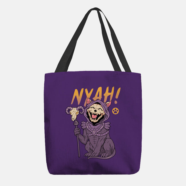 Nyah Skeleton Cat-None-Basic Tote-Bag-vp021