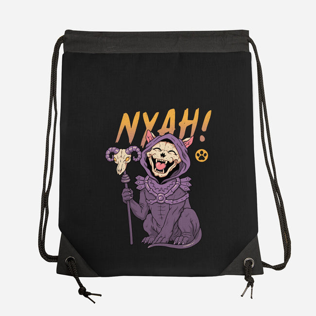 Nyah Skeleton Cat-None-Drawstring-Bag-vp021