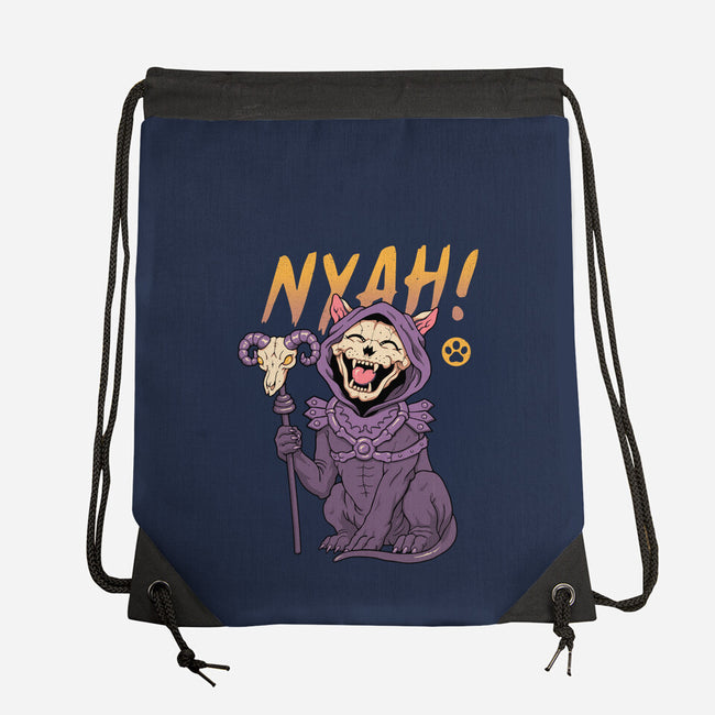 Nyah Skeleton Cat-None-Drawstring-Bag-vp021