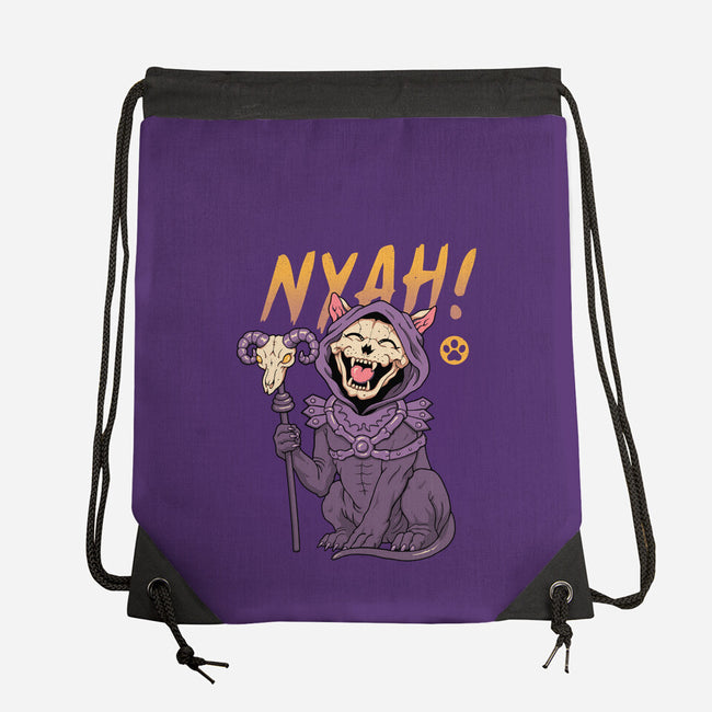 Nyah Skeleton Cat-None-Drawstring-Bag-vp021