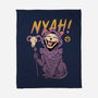 Nyah Skeleton Cat-None-Fleece-Blanket-vp021