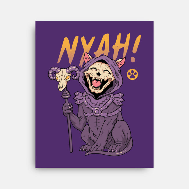Nyah Skeleton Cat-None-Stretched-Canvas-vp021