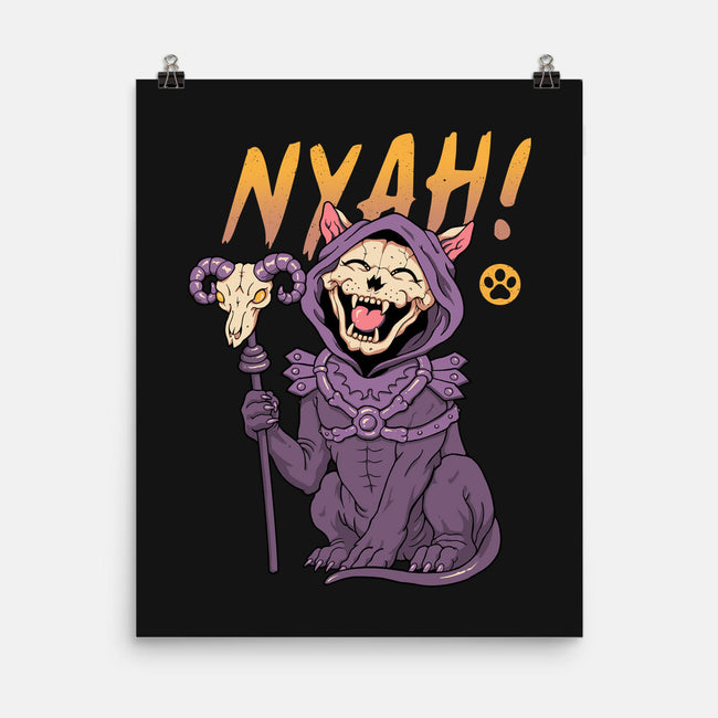 Nyah Skeleton Cat-None-Matte-Poster-vp021