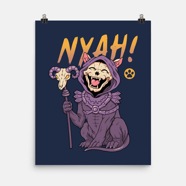 Nyah Skeleton Cat-None-Matte-Poster-vp021