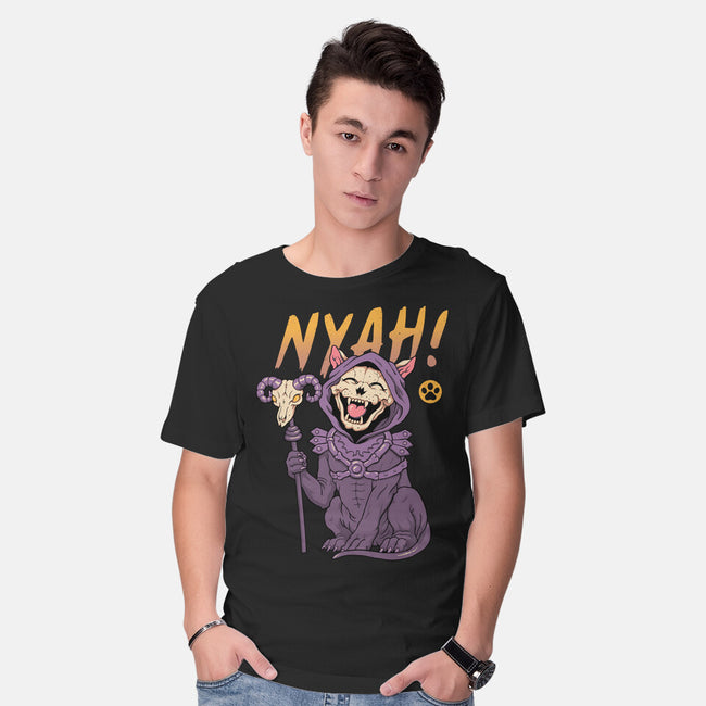 Nyah Skeleton Cat-Mens-Basic-Tee-vp021
