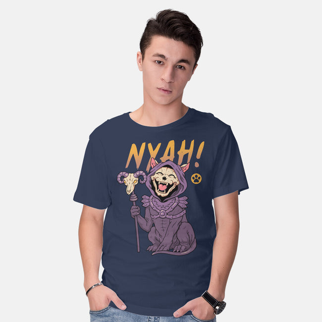 Nyah Skeleton Cat-Mens-Basic-Tee-vp021